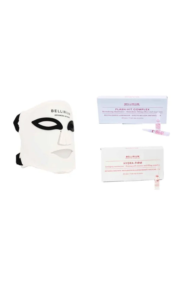 Set masque LED advanced & traitements hydratants & anti-rides – Acide hyaluronique & Vitamines C – Hydra Firm & Flash-Vit