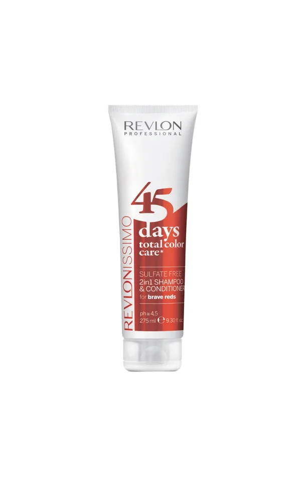 Shampoing & après-shampoing protecteur de couleur 2-en-1 – 45 days – Brave Reds – 275 ml