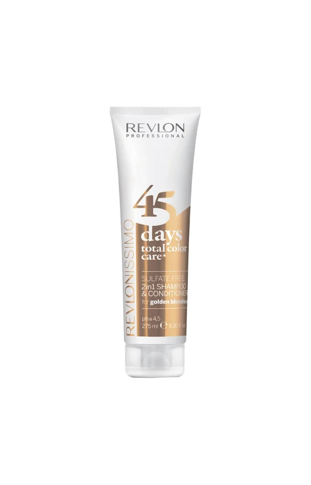 Shampoing & après-shampoing protecteur de couleur 2-en-1 – 45 days – Golden blondes – 275 ml