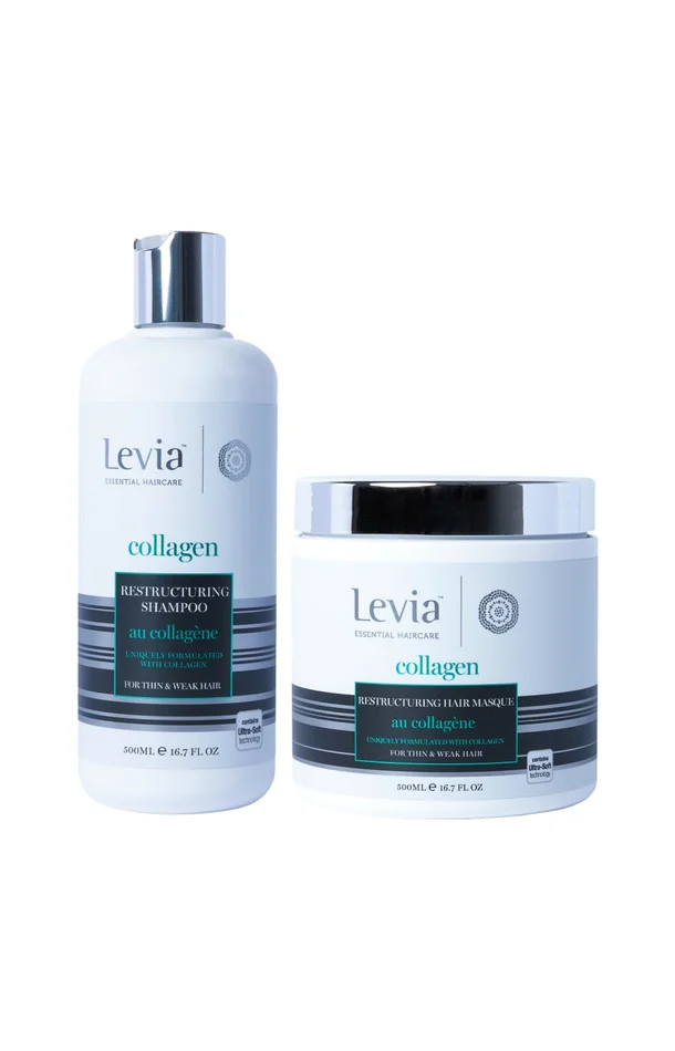 Shampoing & masque restructurants – Collagène – Cheveux fins – 2 x 500 ml