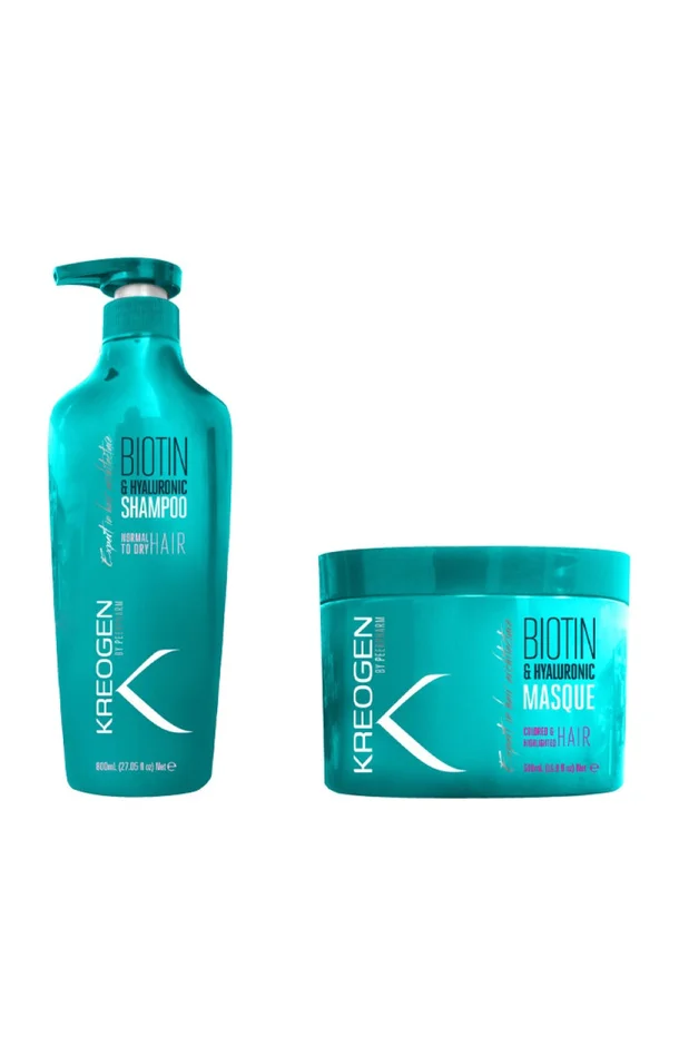 Shampoing & masque revitalisants – Biotine – Cheveux colorés