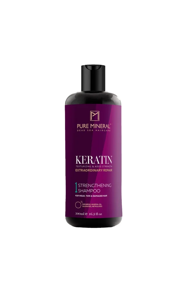 Shampoing à la kératine – Cheveux fins et fragilisés – 500 ml
