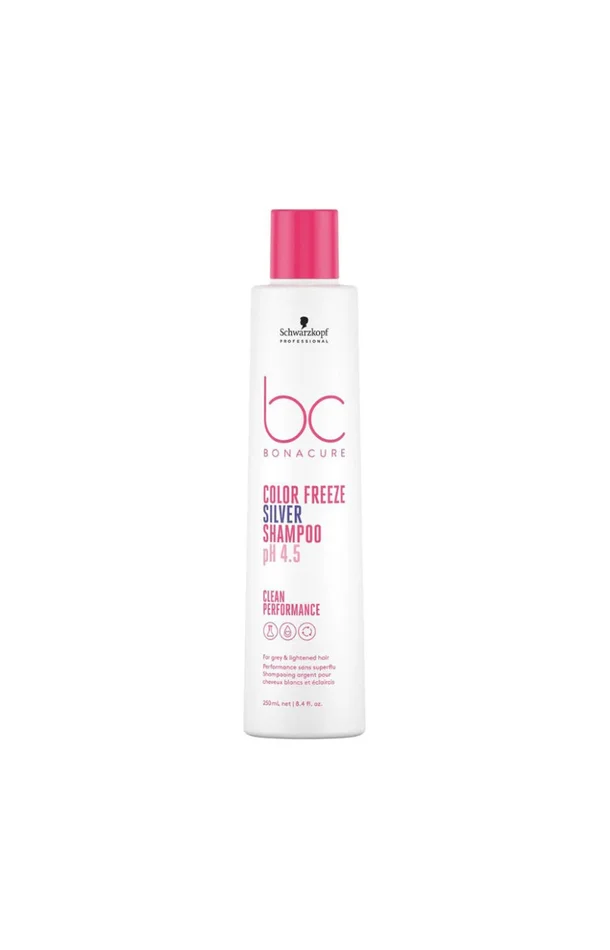 Shampoing anti-jaunissement – Color Freeze Silver – Cheveux blancs ou ternes