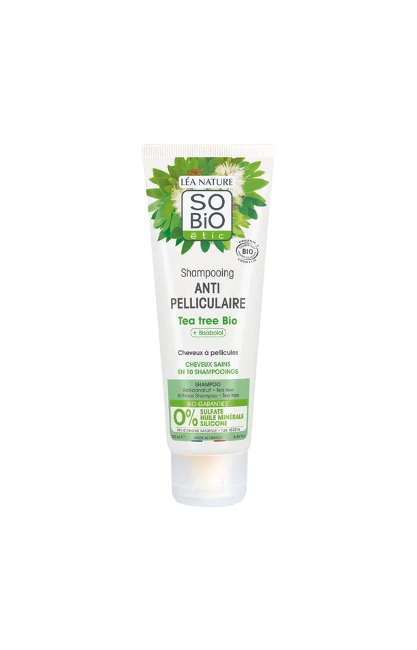 Shampoing anti-pelliculaire bio – Tea tree & bisabolol – 200 ml