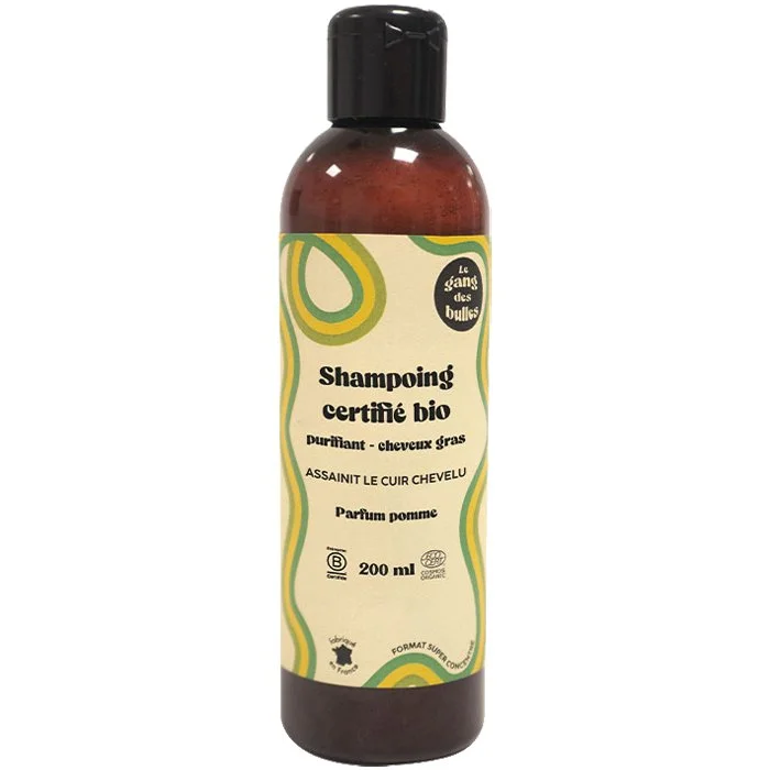 Shampoing bio – Pomme – Cheveux gras – 200 ml