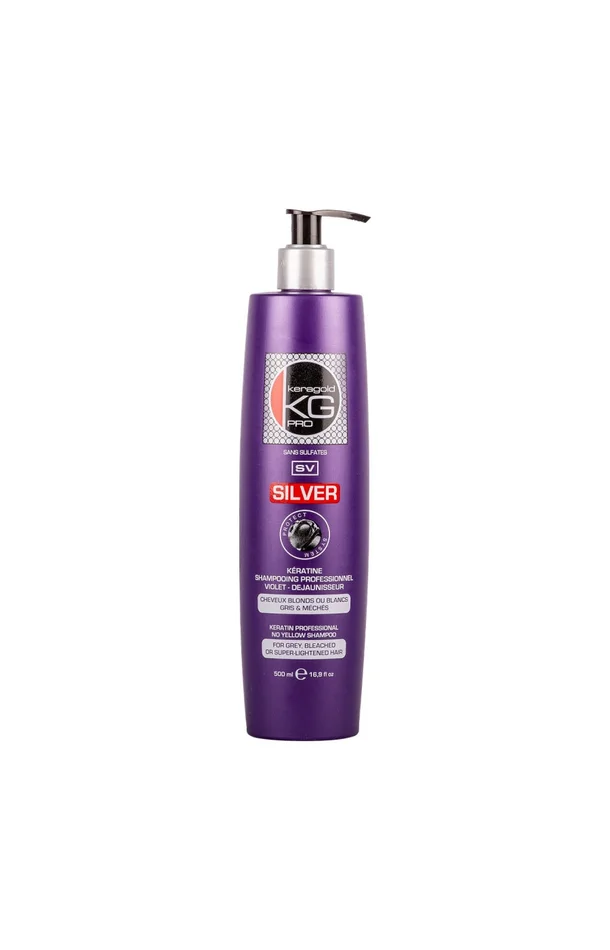 Shampoing déjaunisseur – Kératine – Cheveux blonds – 500 ml