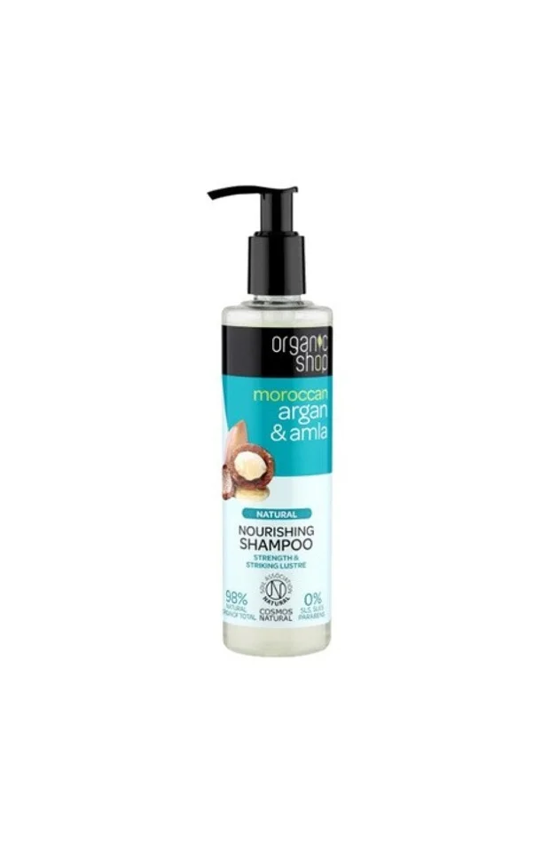 Shampoing nourrissant – Argan & amla bio – Cheveux secs – 280 ml