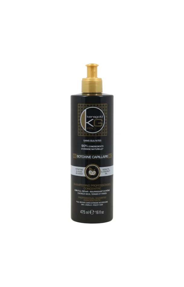 Shampoing nourrissant – Kératine & huile de coco – Cheveux abîmés – 475 ml
