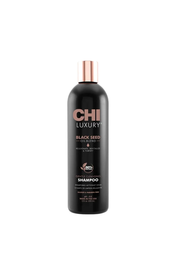 Shampoing revitalisant – CHI Luxury – Huile de nigelle – Tous types de cheveux – 355 ml
