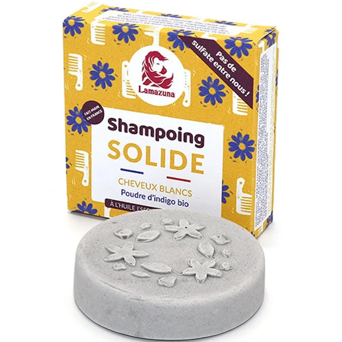Shampooing Solide – Cheveux Blancs – Poudre d’Indigo bio 70g