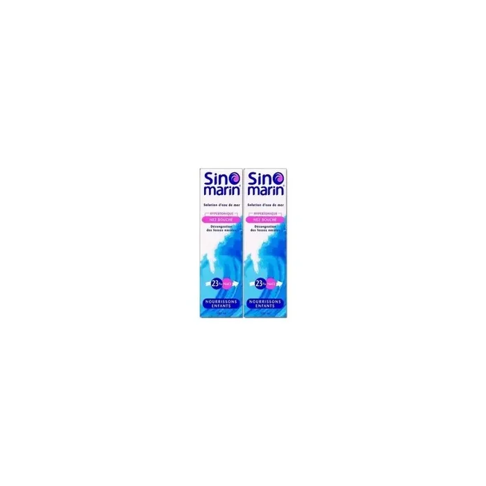 SINOMARIN HYPERTONIQUE NOURRISSONS/ENFANTS LOT DE 2X100ML OMEGA PHARMA