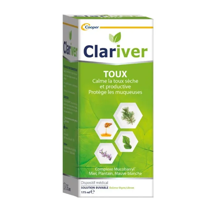 Sirop Toux Adulte 175ml Clariver