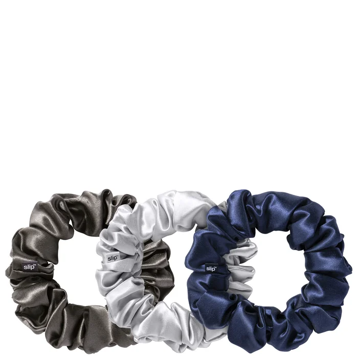 Slip Silk Large Scrunchies – Midnight (Pack of 3)