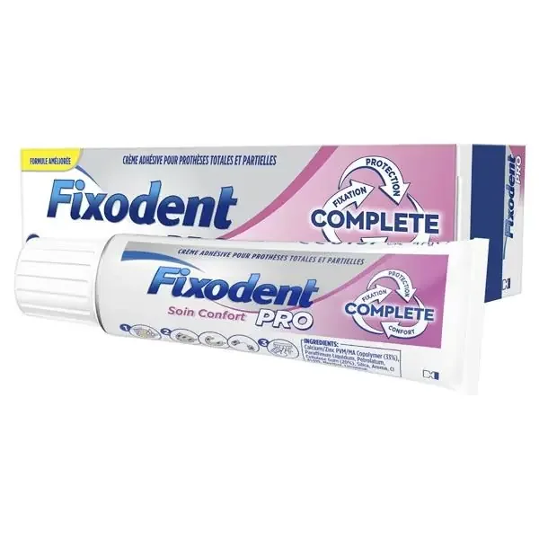 Soin confort Pro – Crème adhésive pour appareil dentaire – Tube 47G