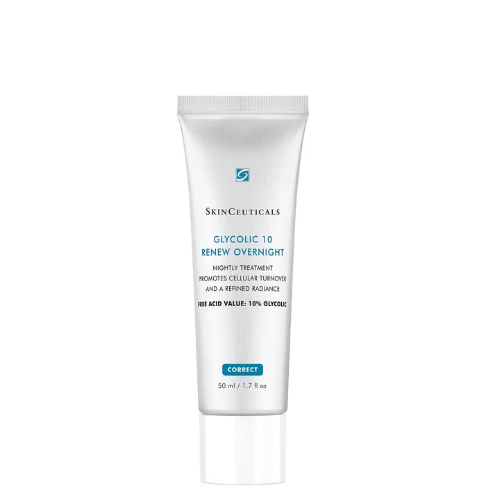 Soin de nuit exfoliant à l'acide glycolique Glycolic 10 Renew Overnight SkinCeuticals 50 ml