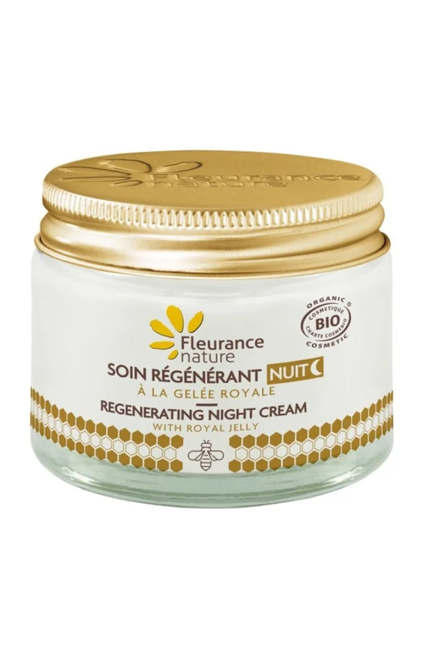 Soin de nuit régénérant bio – Gelée royale – Peaux sèches
