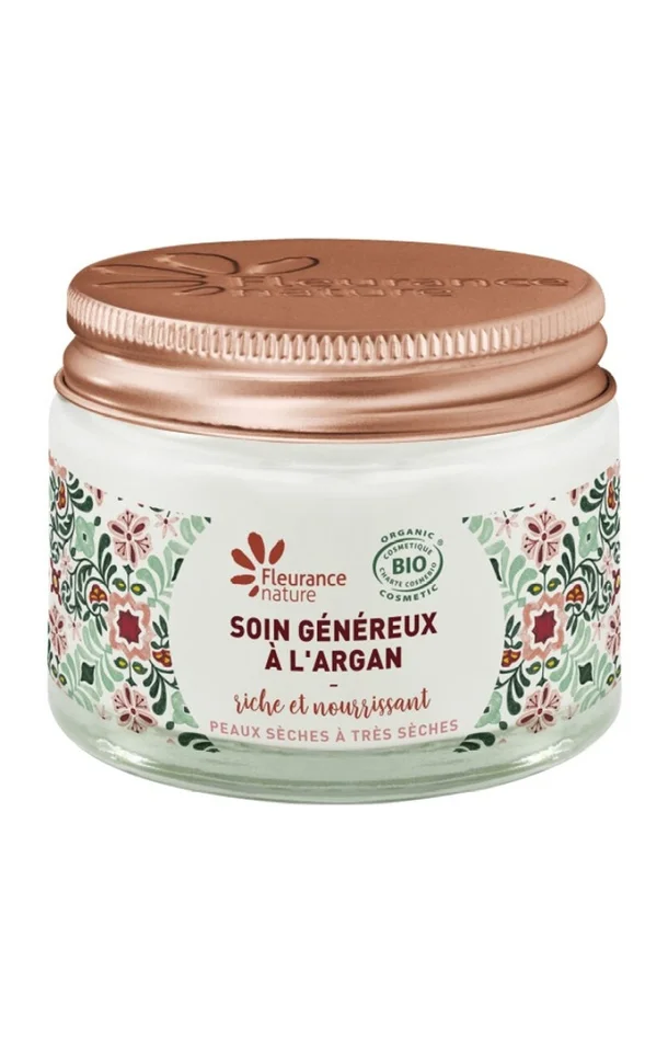 Soin généreux bio – Argan – Peaux sèches à très sèches