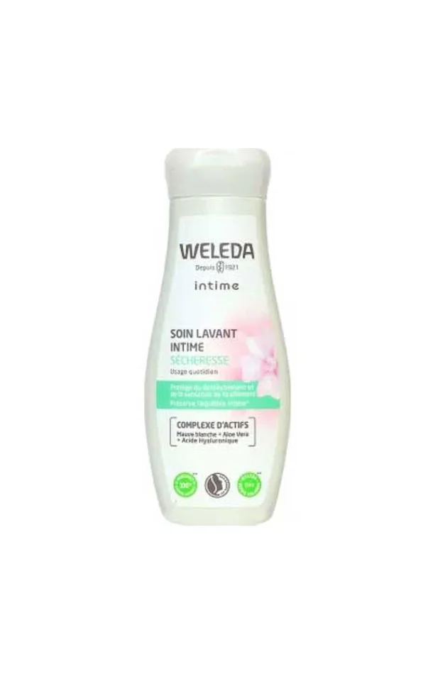 Soin lavant intime sécheresse – Acide hyaluronique, aloe vera & prébiotiques – 200 ml