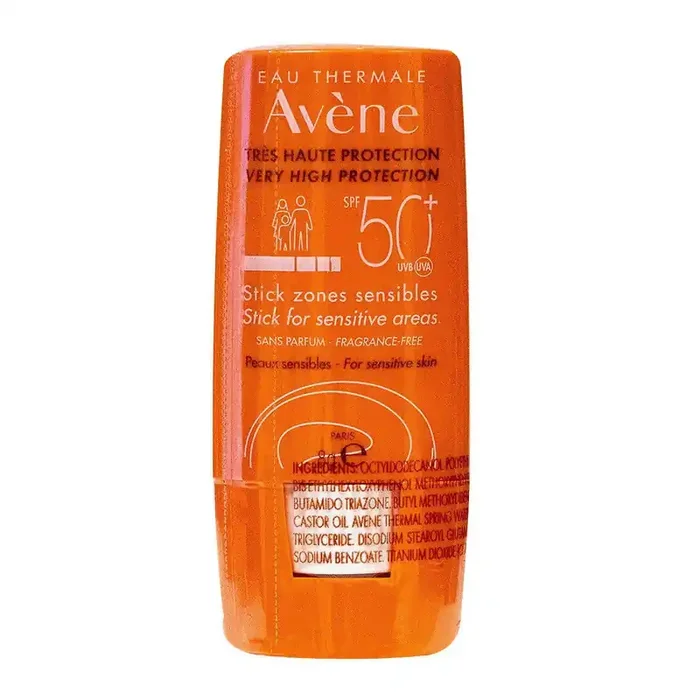 Solaire – Stick Zones sensibles 8g – SPF50+ – Peaux sensibles