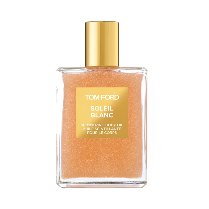 Soleil Blanc – Huile Scintillante pour le Corps Rose Gold
