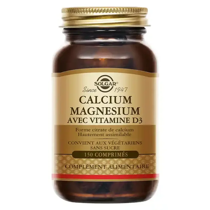 Solgar Calcium Magnésium Vitamine D 150 comprimés
