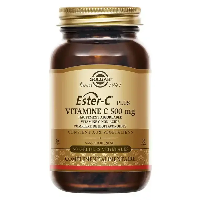 Solgar Ester-C Plus 500, 50 gélules végétales