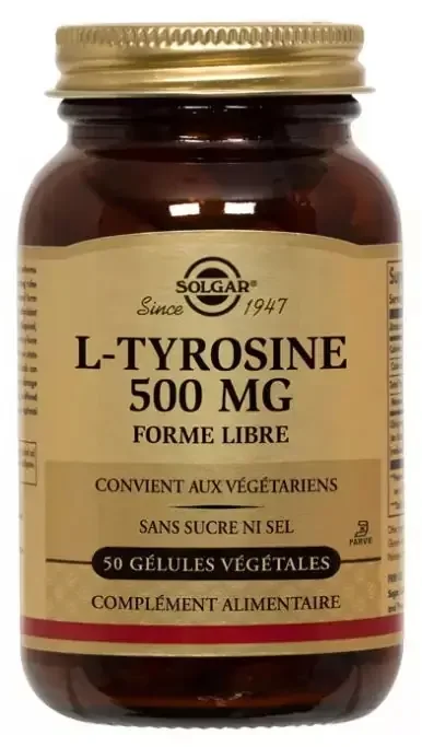 Solgar l-Tyrosine 500 mg Gélules Végétales
