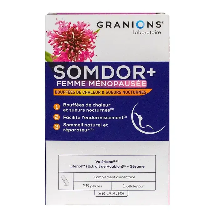 Somdor+ femme ménopausée 28 gélules