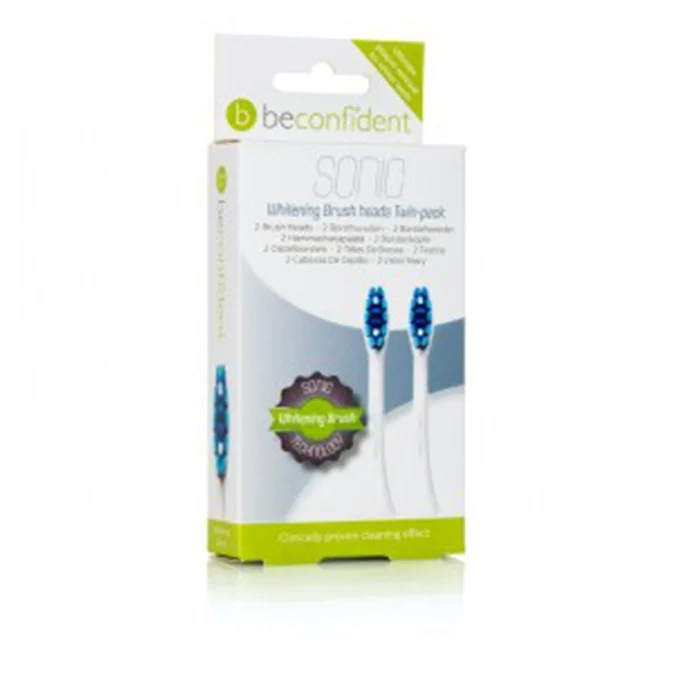 SONIC TOOTHBRUSH HEADS WHITENING WHITE coffret 2 pz