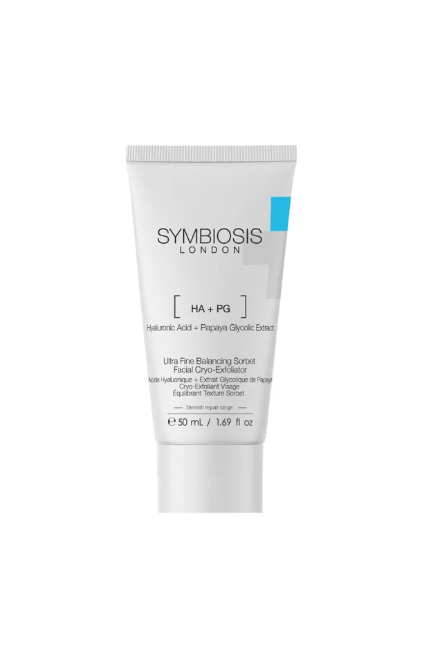 Sorbet cryo-exfoliant – Acide hyaluronique & extrait glycolique de papaye – Visage