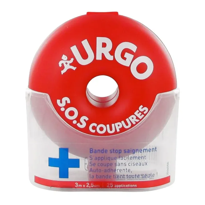 SOS Coupure – Bande Stop Saignement – 3m x 2,5cm