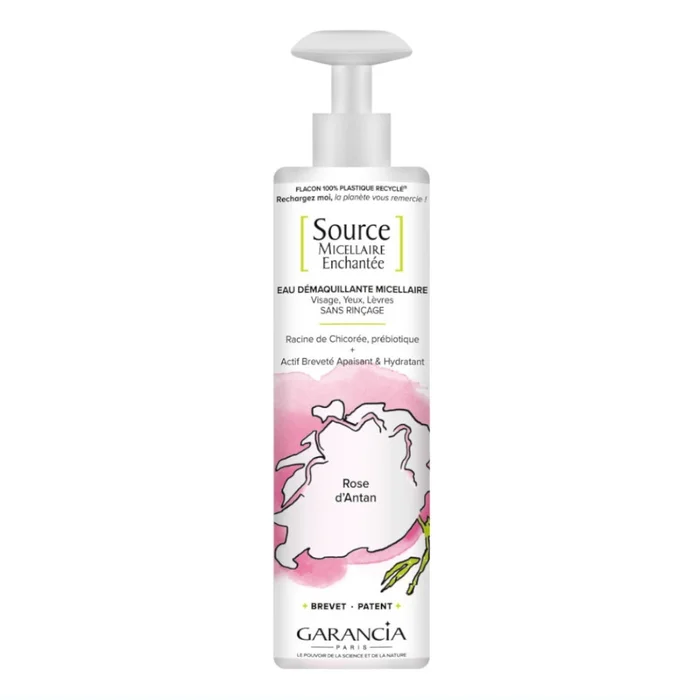 Source Micellaire Enchant&eacute;e – Eau Micellaire Rose 4 en 1