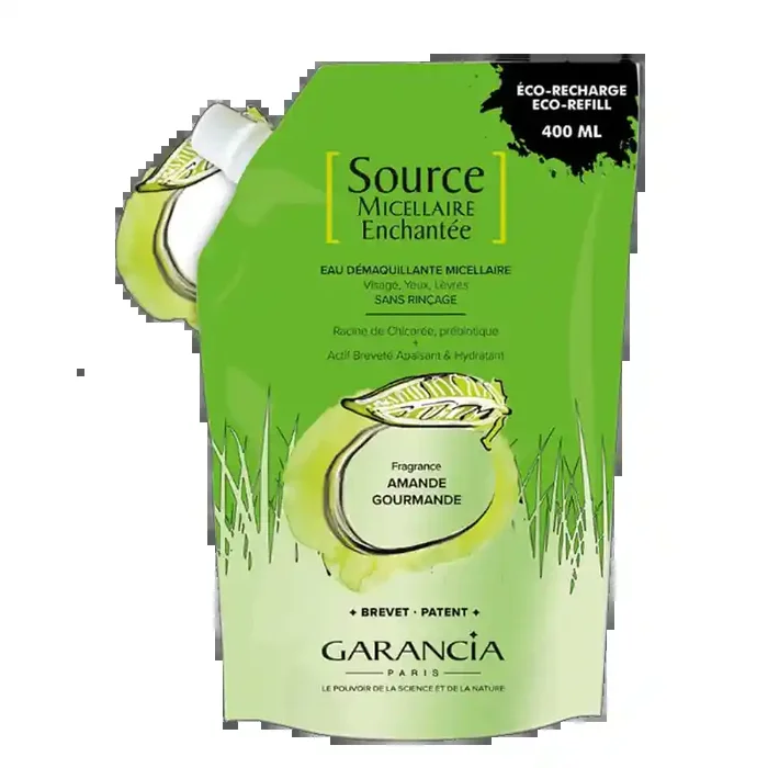 SOURCE MICELLAIRE ENCHANTEE AMANDE GOURMANDE RECHARGE 400ML GARANCIA