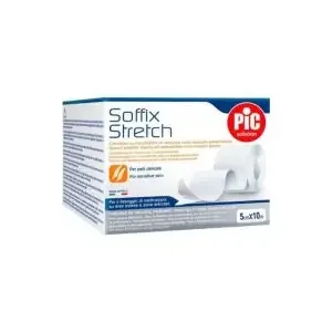 Sparadrap Soffix Stretch – 10 M x 5 CM – Peaux sensibles – Par 1