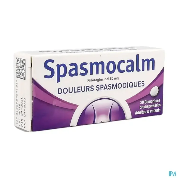 Spasmocalm 80mg comprimé orodispersible 20