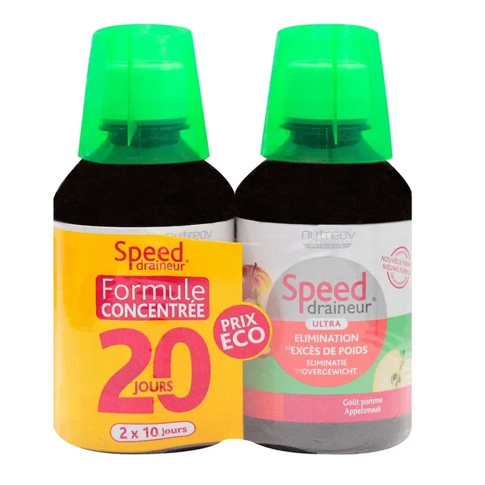 Speed Draineur 2x280ml Pomme