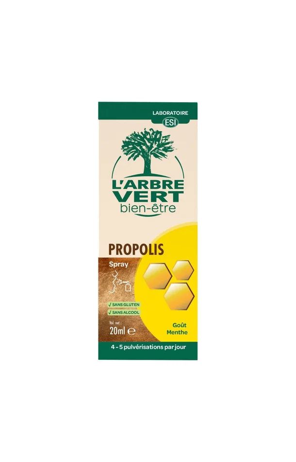 Spray à la propolis – Goût menthe – 20 ml
