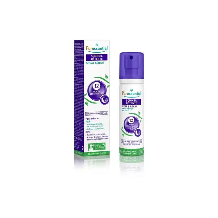 SPRAY AERIEN SOMMEIL DETENTE 12 HUILES ESSENTIELLES 75ML PURESSENTIEL
