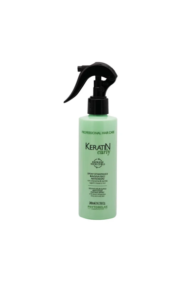 Spray anti-frisottis – Keratin Curly – Cheveux bouclés ou frisés – 200 ml