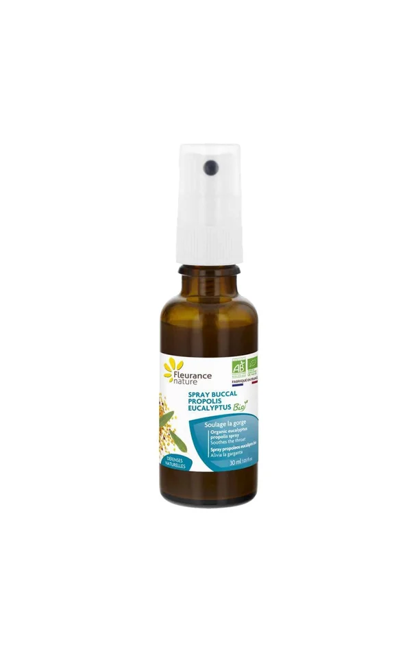 Spray buccal bio – Propolis & eucalyptus – Pour soulager la gorge – 30 ml