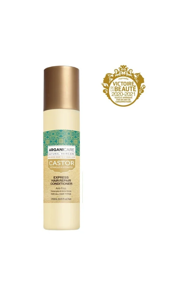 Spray démêlant express sans rinçage – Huile de ricin bio – 250 ml