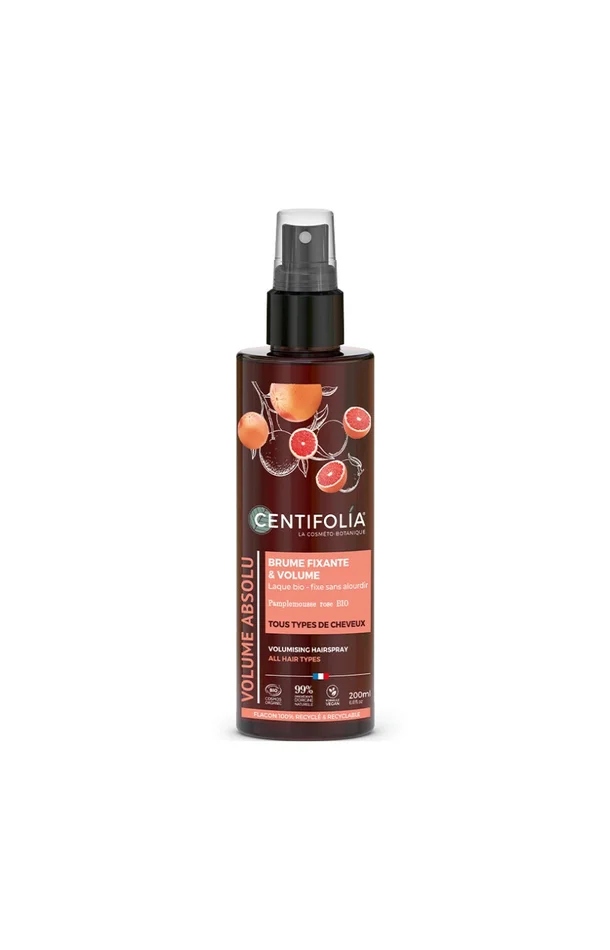 Spray fixateur bio – Pamplemousse rose – Cheveux – 200 ml