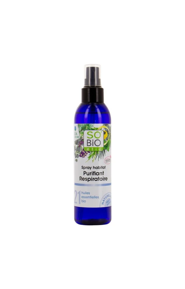 Spray habitat purifiant respiratoire – 21 huiles essentielles bio – 200 ml