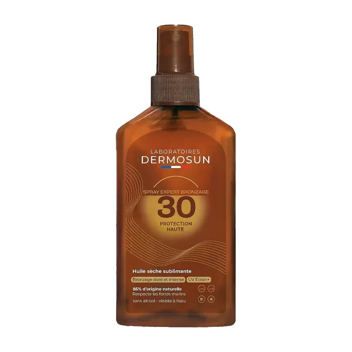 Spray Huile Sèche SPF 30 – Protection & Bronzage à l‘huile de coco – 200ml