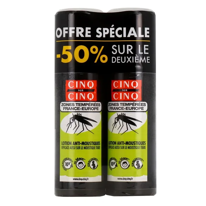 Spray Lotion Anti-Moustiques – Zones Tempérées – Lot de 2 x 100ml