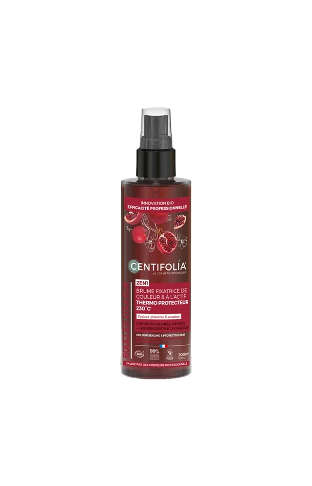 Spray thermoprotecteur bio – Grenade – Cheveux colorés – 200 ml
