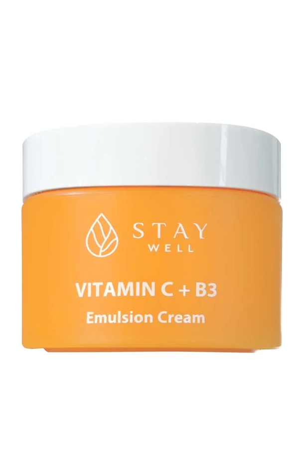 Stay Well – Crème hydratante & protectrice – Vitamine C & niacinamide – Visage