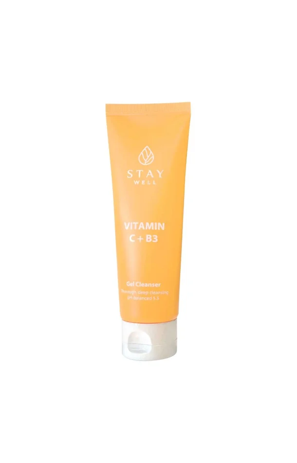 Stay Well – Gel moussant nettoyant – Vitamine C & niacinamide – Visage – 130 ml