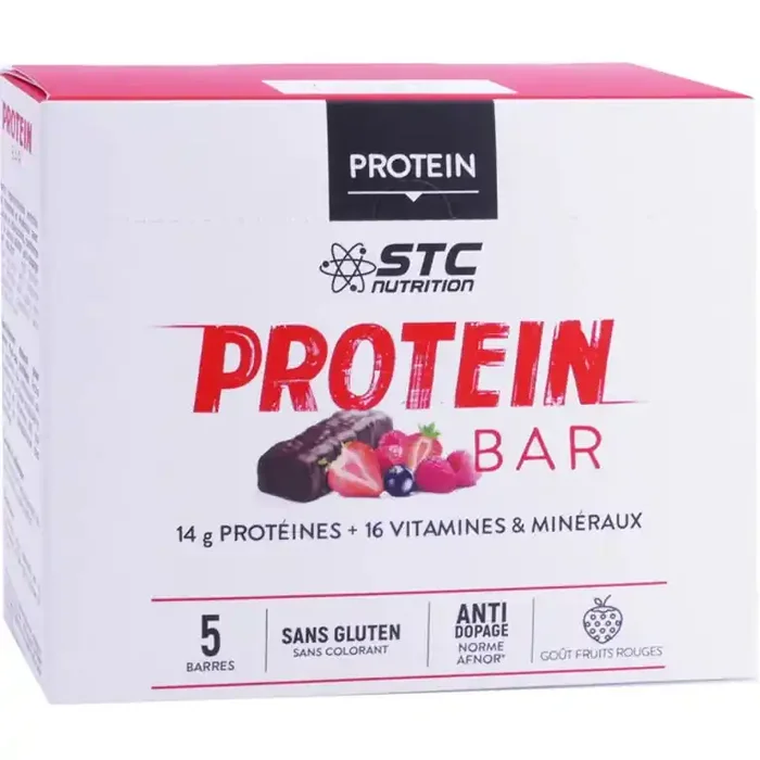 STC PROTEIN 5 BARRES X 46G GOUT FRUITS ROUGES
