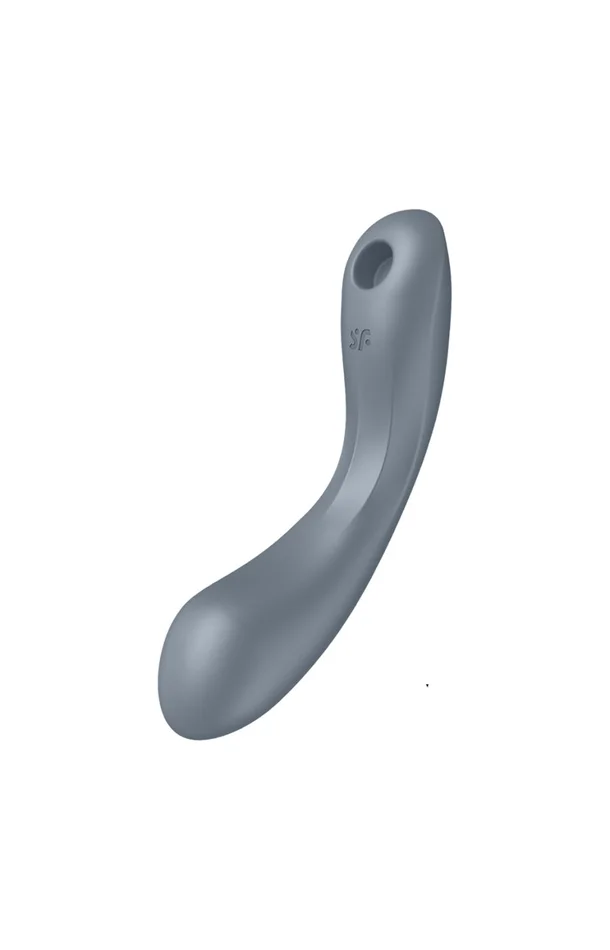 Stimulateur clitoridien 2-en-1 – Curvy Trinity 1 – Gris
